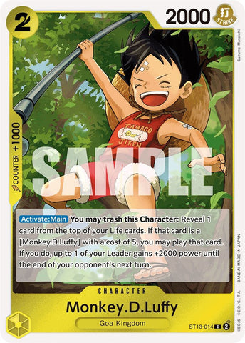 Monkey.D.Luffy [Ultra Deck: The Three Brothers] Bandai