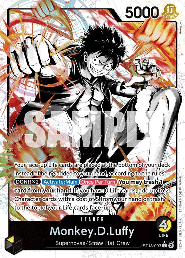 Monkey.D.Luffy (Parallel) [Ultra Deck: The Three Brothers] Bandai