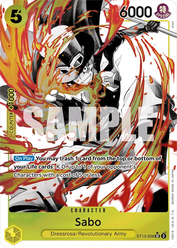 Sabo (Parallel) [Ultra Deck: The Three Brothers] Bandai