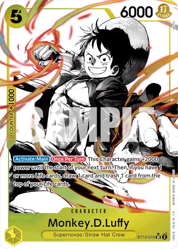 Monkey.D.Luffy (Parallel) [Ultra Deck: The Three Brothers] Bandai