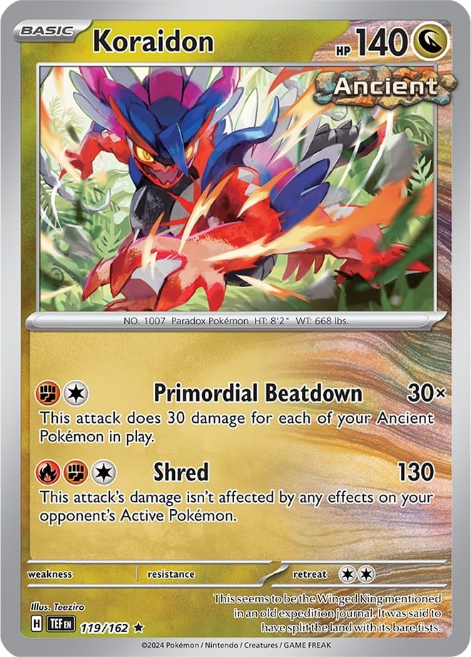 Koraidon (119/162) (Theme Deck Exclusive) [Scarlet & Violet: Temporal Forces] Pokémon