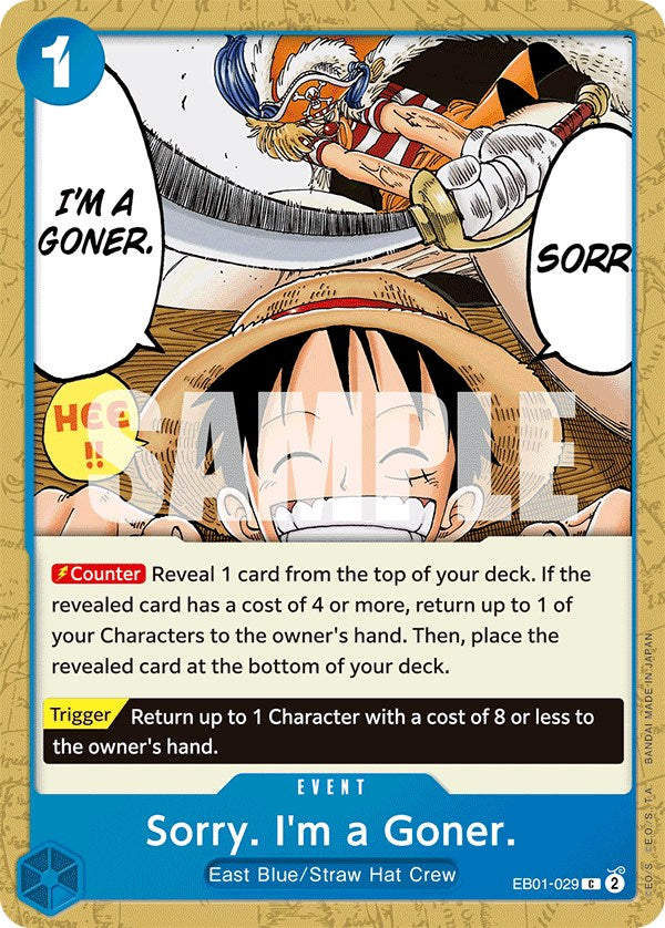 Sorry. I'm a Goner. [Extra Booster: Memorial Collection] Bandai