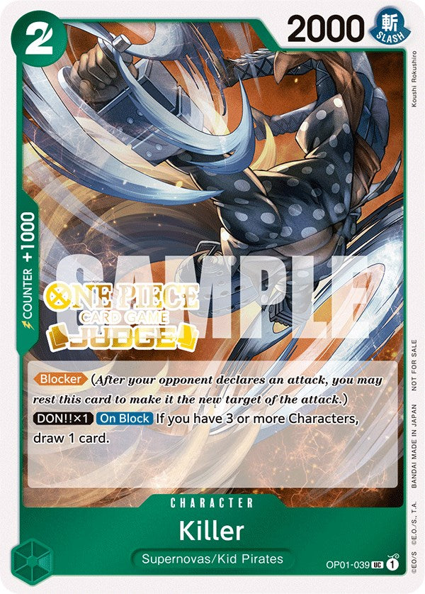 Killer (Judge Pack Vol. 3) [One Piece Promotion Cards] Bandai