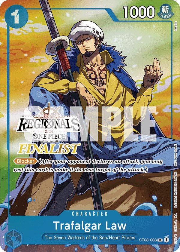 Trafalgar Law (Online Regional 2024 Vol. 2) [Finalist] [One Piece Promotion Cards] Bandai