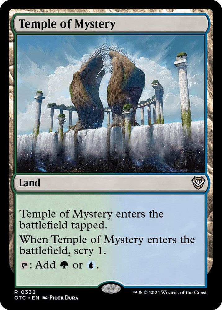 Temple of Mystery [Outlaws of Thunder Junction Commander] Magic: The Gathering