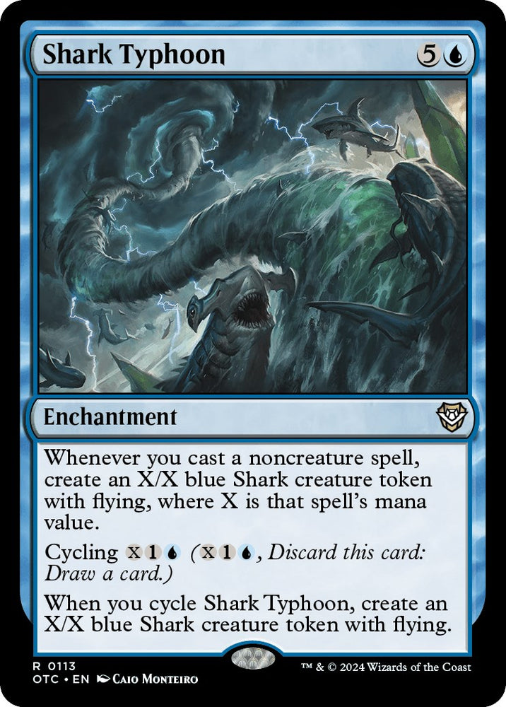 Shark Typhoon [Outlaws of Thunder Junction Commander] Magic: The Gathering