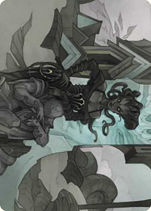 Vraska Joins Up Art Card [Outlaws of Thunder Junction Art Series] Magic: The Gathering