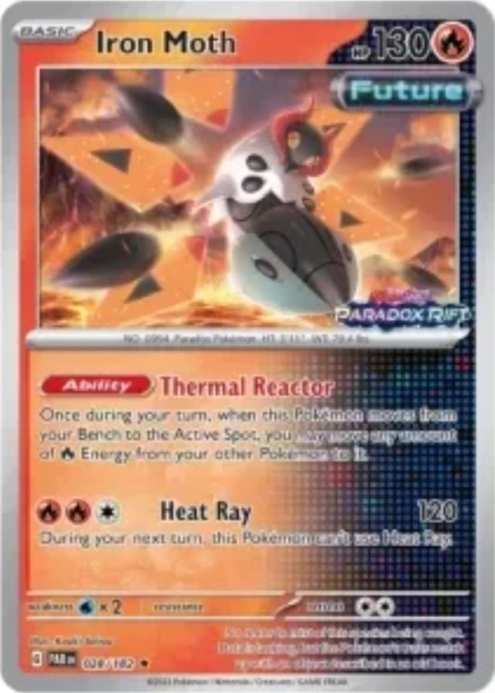 Iron Moth (028/182) (Stamped) [Scarlet & Violet: Paradox Rift] Pokémon