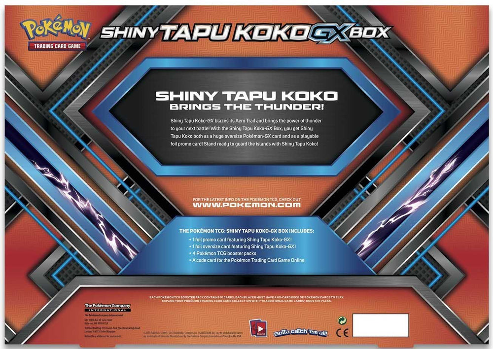 Shiny Tapu Koko GX Box Pokémon