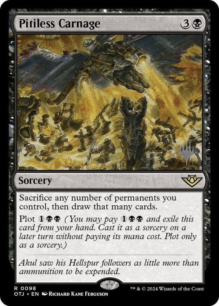 Pitiless Carnage (Promo Pack) [Outlaws of Thunder Junction Promos] Magic: The Gathering