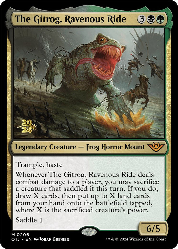 The Gitrog, Ravenous Ride [Outlaws of Thunder Junction Prerelease Promos] Magic: The Gathering