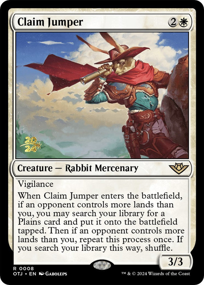 Claim Jumper [Outlaws of Thunder Junction Prerelease Promos] Magic: The Gathering