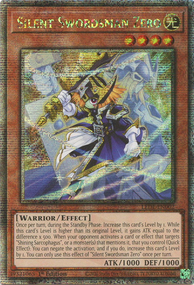 Silent Swordsman Zero [LEDE-EN002] Quarter Century Secret Rare Yu-Gi-Oh!