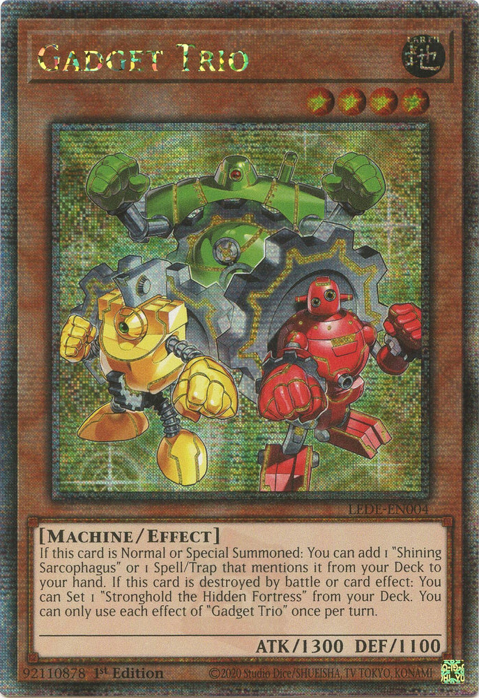 Gadget Trio [LEDE-EN004] Quarter Century Secret Rare Yu-Gi-Oh!