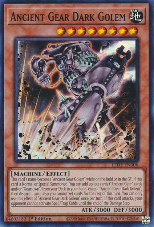 Ancient Gear Dark Golem [LEDE-EN006] Super Rare Yu-Gi-Oh!