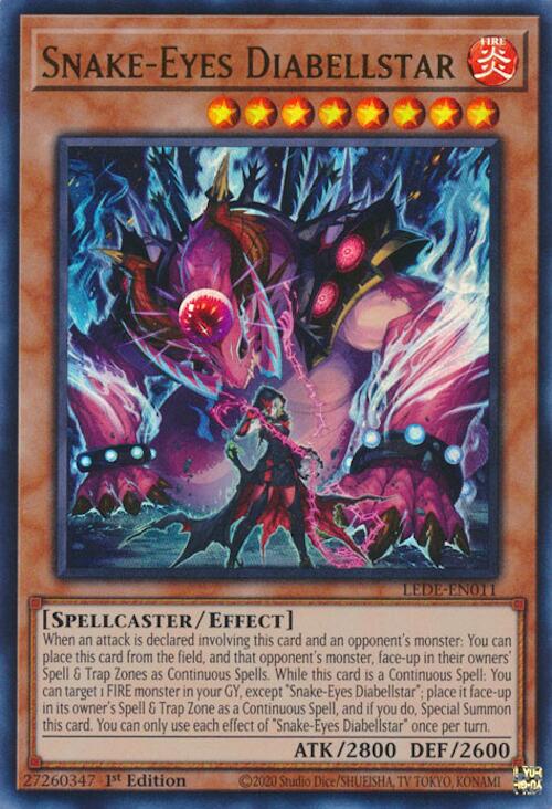 Snake-Eyes Diabellstar [LEDE-EN011] Ultra Rare Yu-Gi-Oh!
