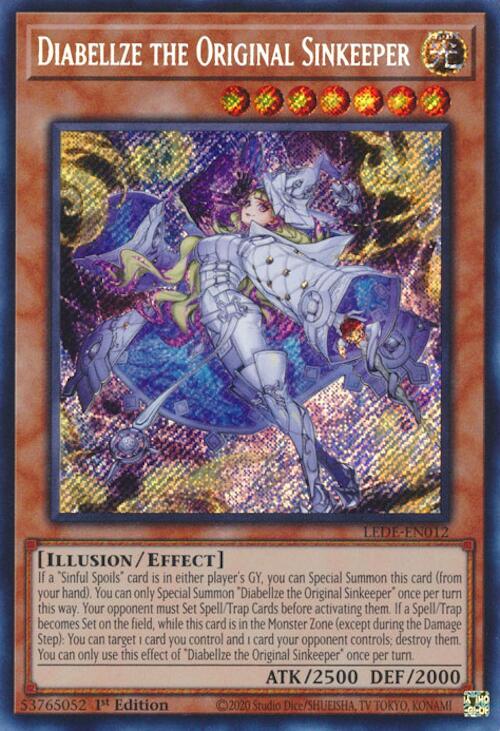 Diabellze the Original Sinkeeper [LEDE-EN012] Secret Rare Yu-Gi-Oh!