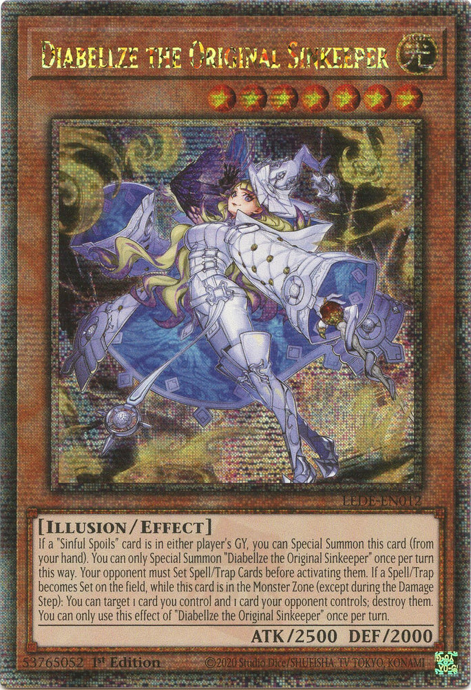 Diabellze the Original Sinkeeper [LEDE-EN012] Quarter Century Secret Rare Yu-Gi-Oh!