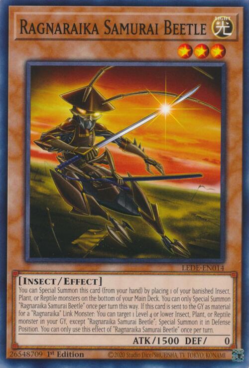 Ragnaraika Samurai Beetle [LEDE-EN014] Common Yu-Gi-Oh!