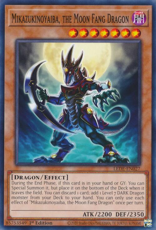 Mikazukinoyaiba, the Moon Fang Dragon [LEDE-EN027] Common Yu-Gi-Oh!