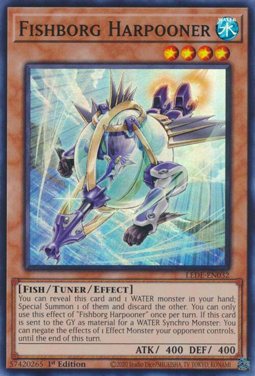 Fishborg Harpooner [LEDE-EN032] Super Rare Yu-Gi-Oh!