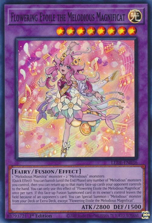 Flowering Etoile the Melodious Magnificat [LEDE-EN036] Super Rare Yu-Gi-Oh!