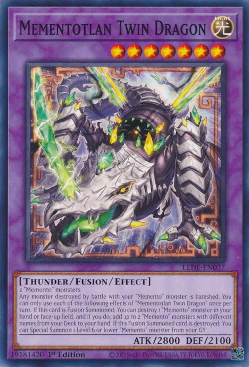 Mementotlan Twin Dragon [LEDE-EN037] Common Yu-Gi-Oh!