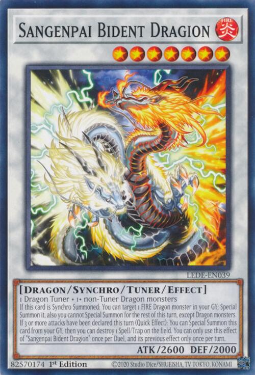 Sangenpai Bident Dragion [LEDE-EN039] Common Yu-Gi-Oh!