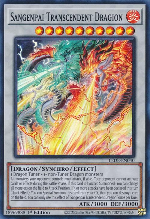 Sangenpai Transcendent Dragion [LEDE-EN040] Super Rare Yu-Gi-Oh!