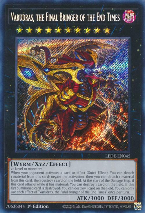 Varudras, the Final Bringer of the End Times [LEDE-EN045] Secret Rare Yu-Gi-Oh!