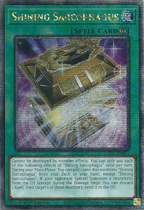 Shining Sarcophagus (Quarter Century Secret Rare) [LEDE-EN051] Quarter Century Secret Rare Yu-Gi-Oh!