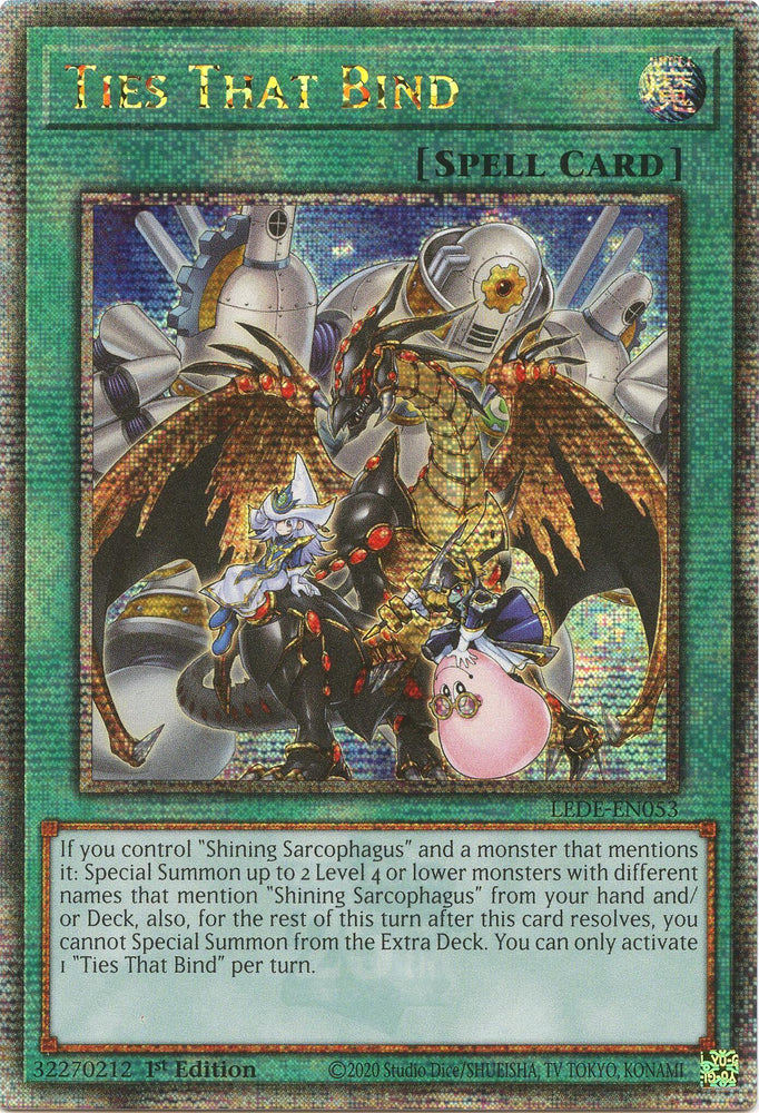 Ties That Bind (Quarter Century Secret Rare) [LEDE-EN053] Quarter Century Secret Rare Yu-Gi-Oh!