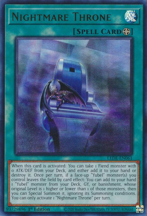 Nightmare Throne [LEDE-EN061] Ultra Rare Yu-Gi-Oh!