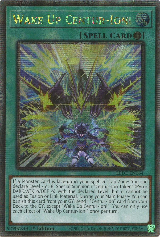 Wake Up Centur-Ion! (Quarter Century Secret Rare) [LEDE-EN064] Quarter Century Secret Rare Yu-Gi-Oh!