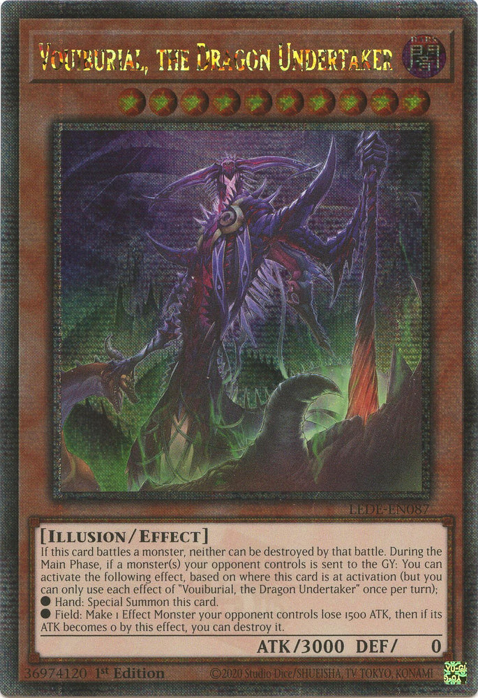 Vouiburial, the Dragon Undertaker (Quarter Century Secret Rare) [LEDE-EN087] Quarter Century Secret Rare Yu-Gi-Oh!
