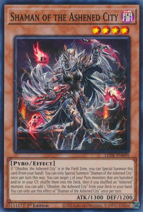 Shaman of the Ashened City [LEDE-EN090] Super Rare Yu-Gi-Oh!