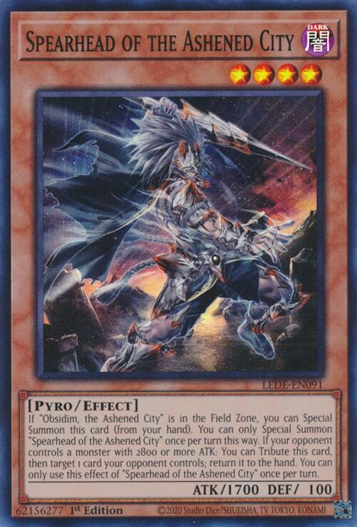 Spearhead of the Ashened City [LEDE-EN091] Super Rare Yu-Gi-Oh!
