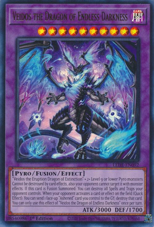 Veidos the Dragon of Endless Darkness [LEDE-EN092] Ultra Rare Yu-Gi-Oh!