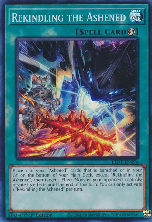 Rekindling the Ashened [LEDE-EN094] Super Rare Yu-Gi-Oh!
