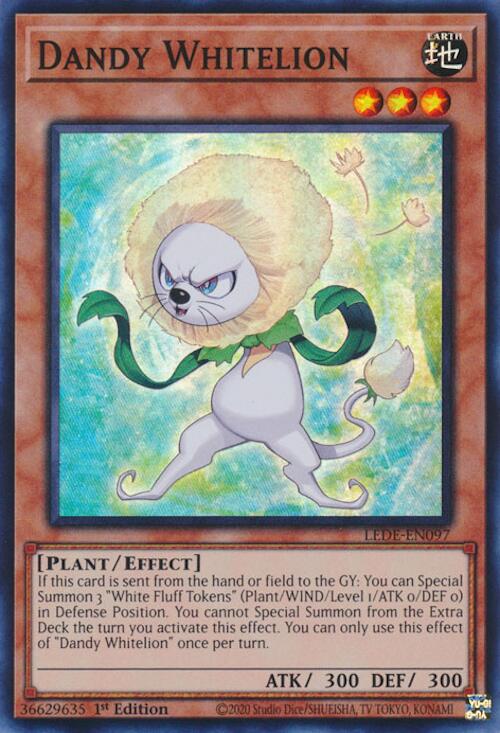 Dandy Whitelion [LEDE-EN097] Super Rare Yu-Gi-Oh!