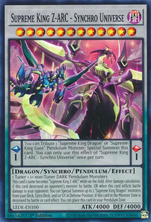 Supreme King Z-ARC - Synchro Universe [LEDE-EN100] Super Rare Yu-Gi-Oh!