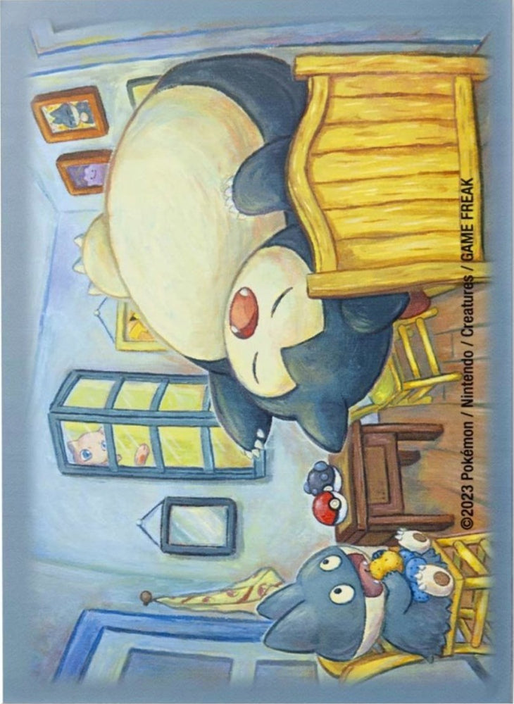 Card Sleeves - Munchlax & Snorlax Inspired by The Bedroom Card Sleeves (65-Pack) (Pokemon Center × Van Gogh Museum) Pokémon