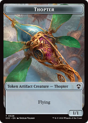 Phyrexian Germ // Thopter Double-Sided Token [Secrets of Strixhaven Commander Tokens] Magic: The Gathering