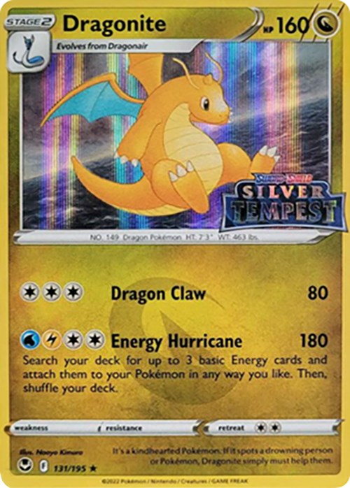 Dragonite (131/195) (Silver Tempest Stamped) [Sword & Shield: Silver Tempest] Pokémon