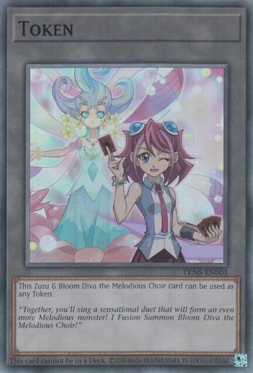 Token: Zuzu and Bloom Diva the Melodious Choir [TKN5-EN003] Super Rare Yu-Gi-Oh!