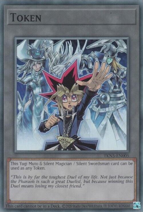 Token: Yugi Muto and Silent Magician and Silent Swordsman [TKN5-EN005] Super Rare Yu-Gi-Oh!