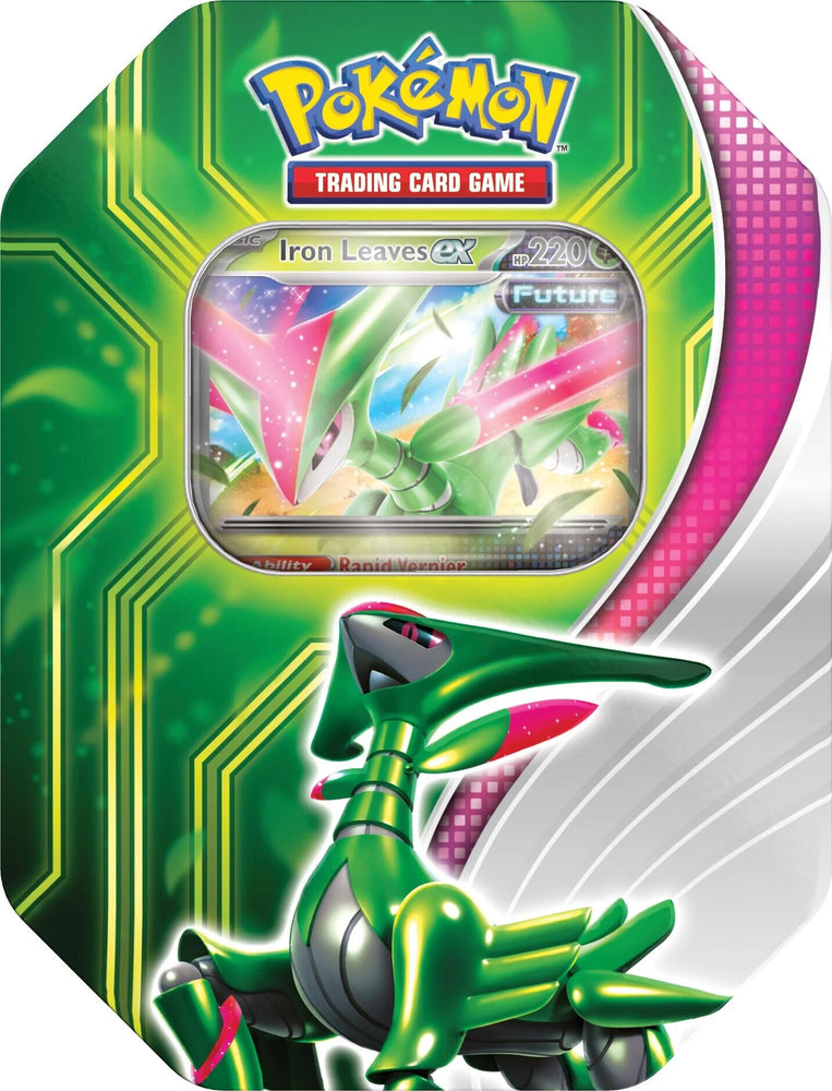 Paradox Clash Tin (Iron Leaves ex) (International Version) Pokémon