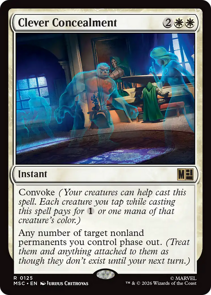 Clever Concealment (Surge Foil) [Marvel Super Heroes Commander] Magic: The Gathering