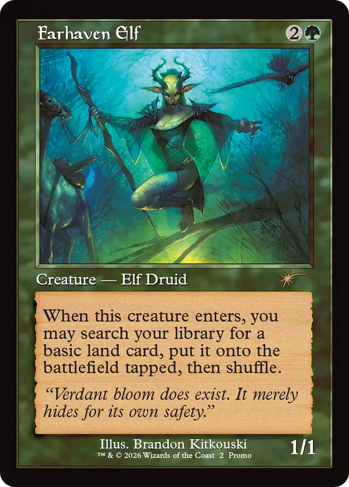 Farhaven Elf (Retro Frame) [Wizards Play Network 2026] Magic: The Gathering