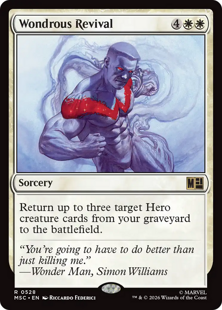 Wondrous Revival [Marvel Super Heroes Commander] Magic: The Gathering